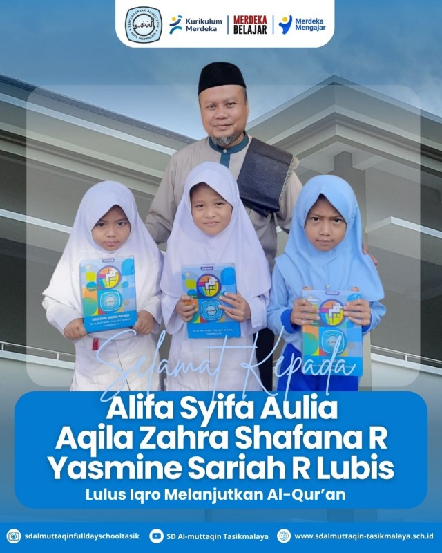 Selamat kepada Ananda yang Telah Menyelesaikan Pembelajaran Iqro’